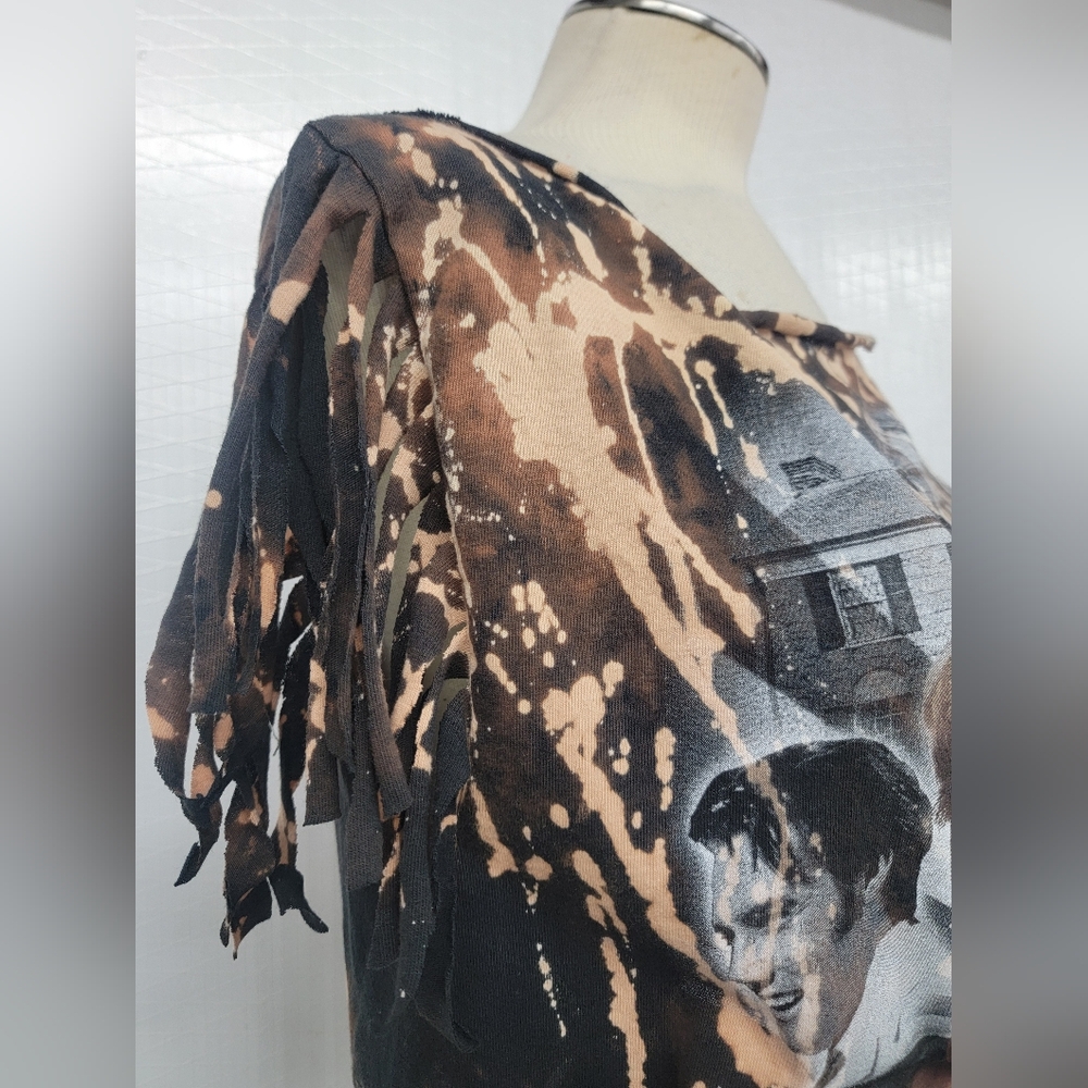 Elvis Presley Fringe Tee Upcycled Retro Band Merch - Picture 9 of 10